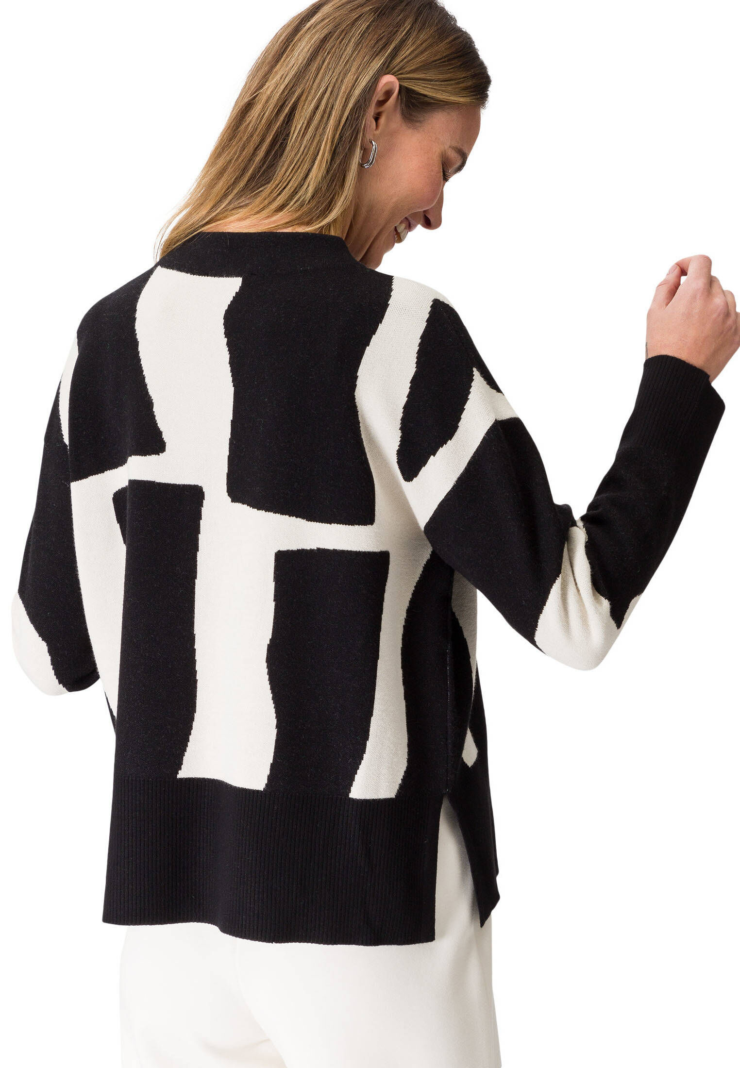 zero| Damen Pullover mit grafischem Print