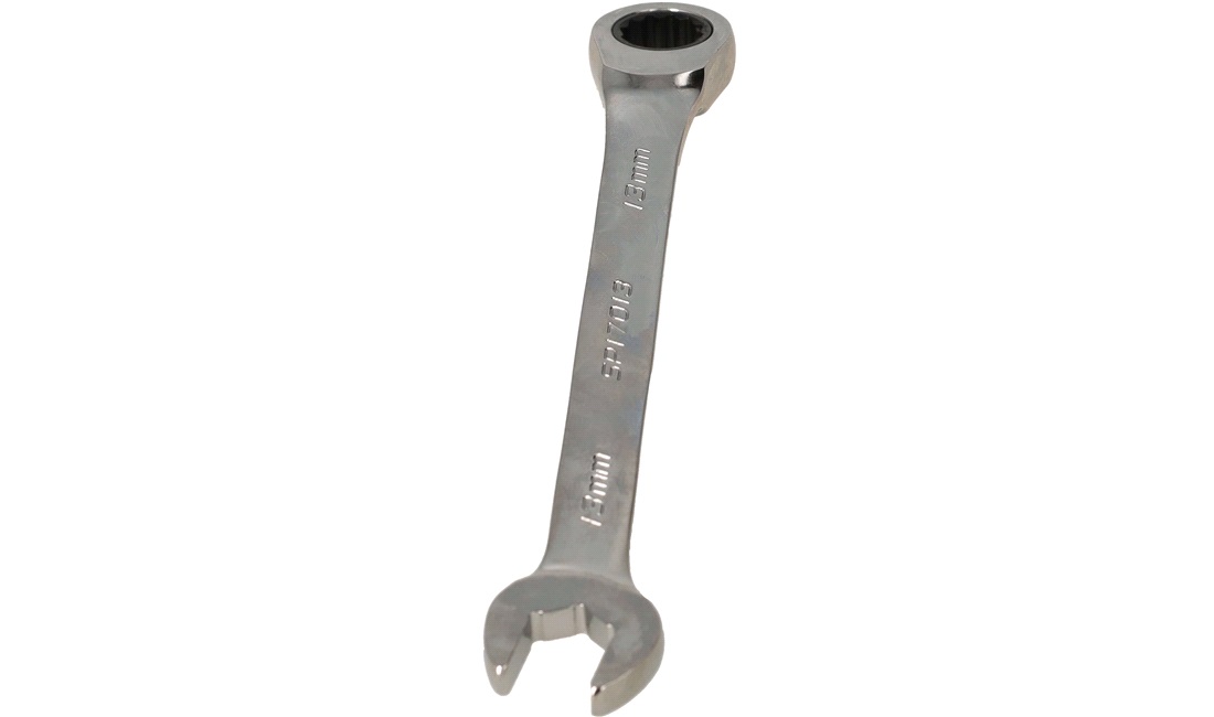 Ringgaffelnøgle 13mm m/skralde vendbar