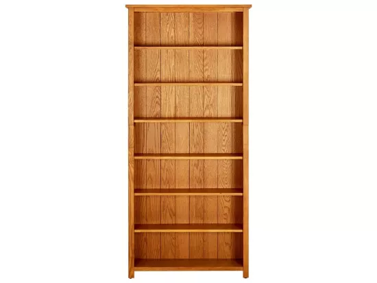 Bibliothèque à 7 niveaux 90x22,5x200 cm Bois de chêne massif