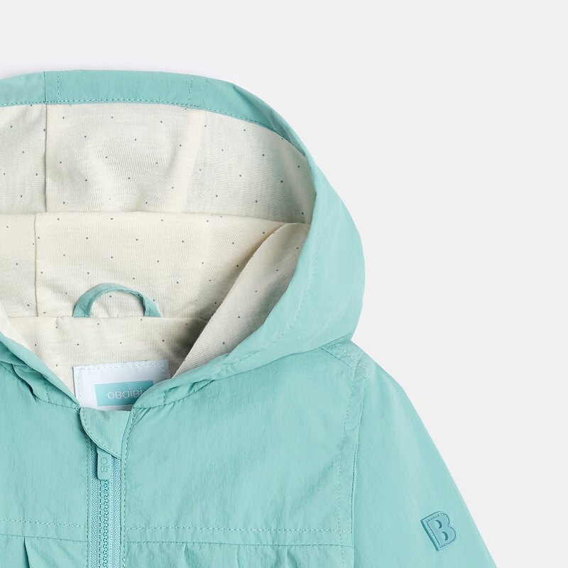 Veste à capuche verte bébé fille Vert