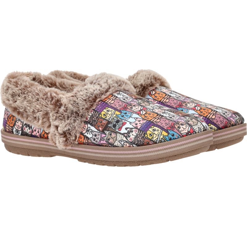 Skechers Bobs Too Cozy Chic Cat Pantoffels Multi Dames