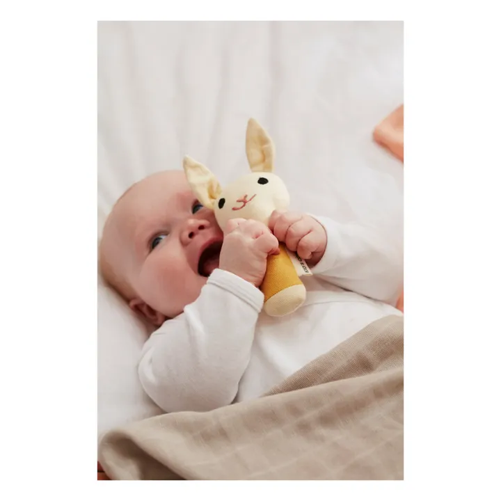 Kid's Concept Hochet Lu | Jaune moutarde