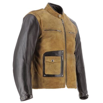 Blouson Helstons JOHNSON - Noir / Beige