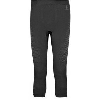 Odlo Performance Warm Eco 3/4 Funktionshose Black / New Odlo Graphite Grey Herren