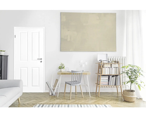 Pertura Pila 04 binnendeur, wit gelakt (vergelijkbaar met RAL 9010), 86,0 x 198,5 cm, linksdraaiend