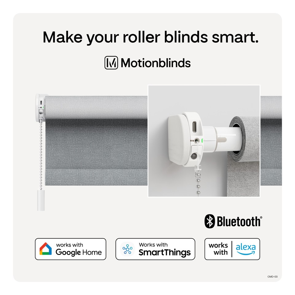 MotionBlinds - Retrofit Motor, der er udstyret med Bluetooth-teknologi