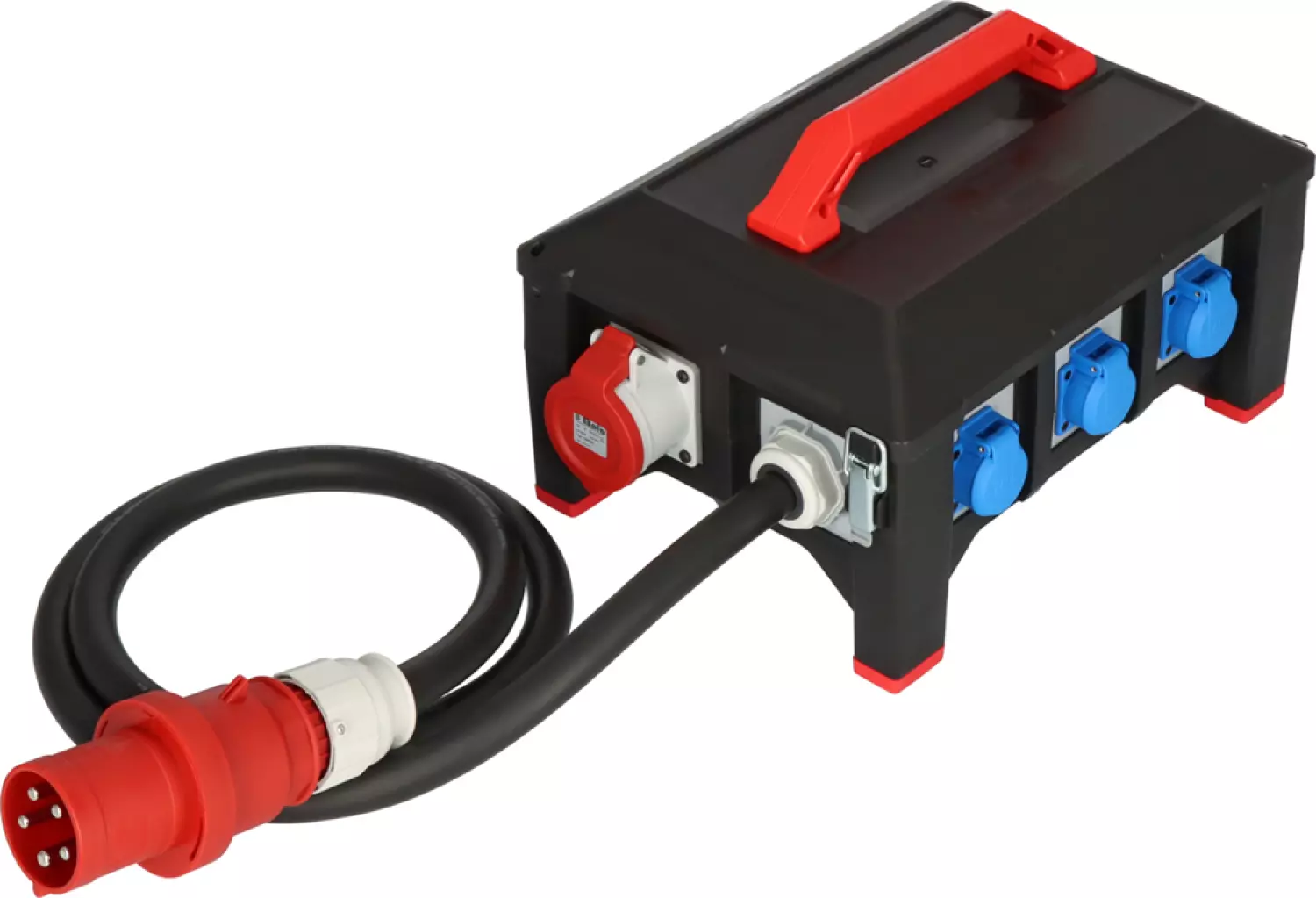 Brennenstuhl Professional BSV 5-63A rubber stroomverdeler - H07RN-F 5G16,0 1xCEE32A 2x16A, 6x230V - 2m