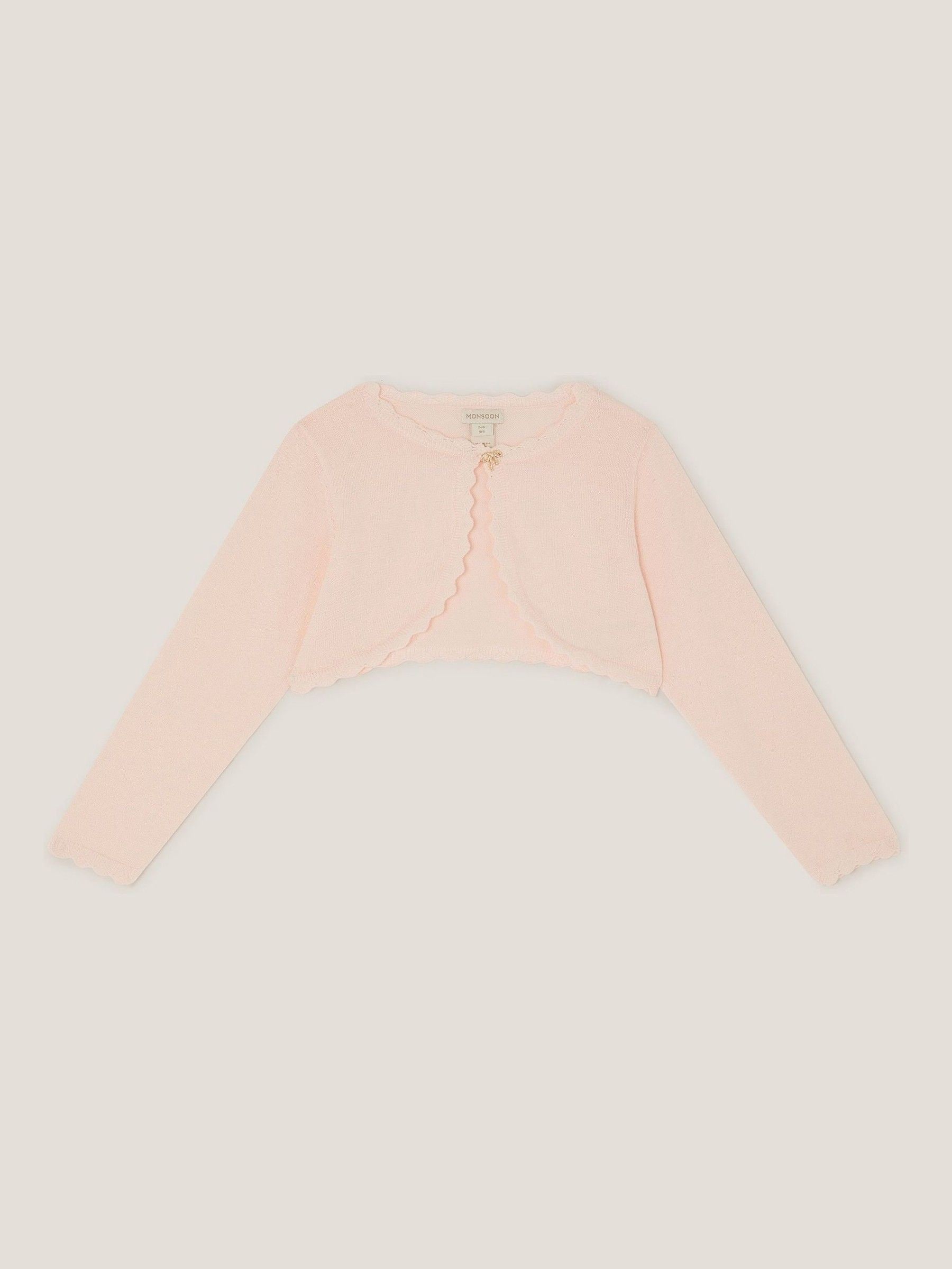 Roze - Monsoon Maeve vest met strik en knopen