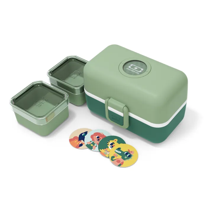 Monbento Bento enfant modulable 3 compartiments MB Tresor | Vert