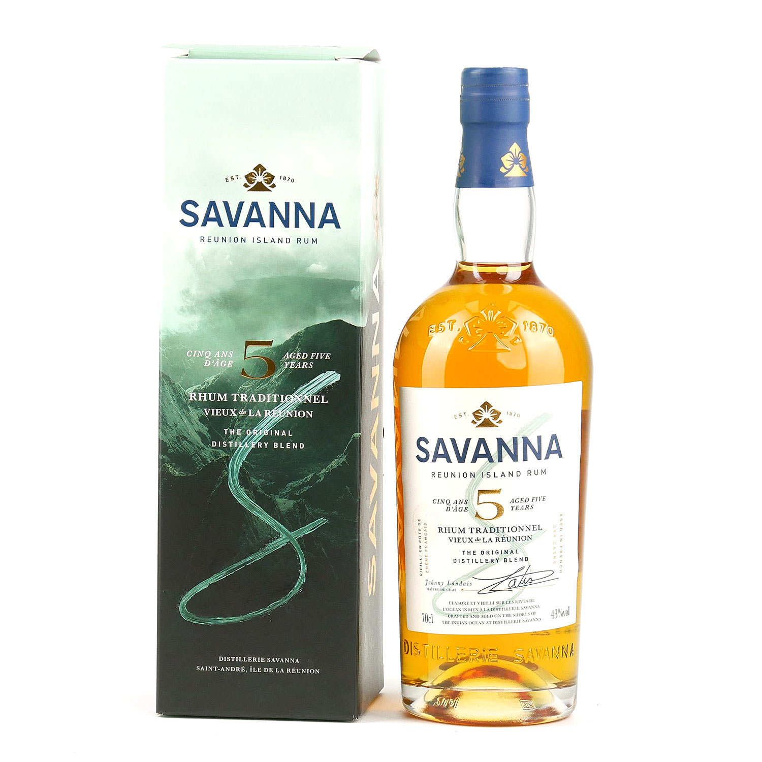 Rhum Savanna traditionnel 5 ans – 43%