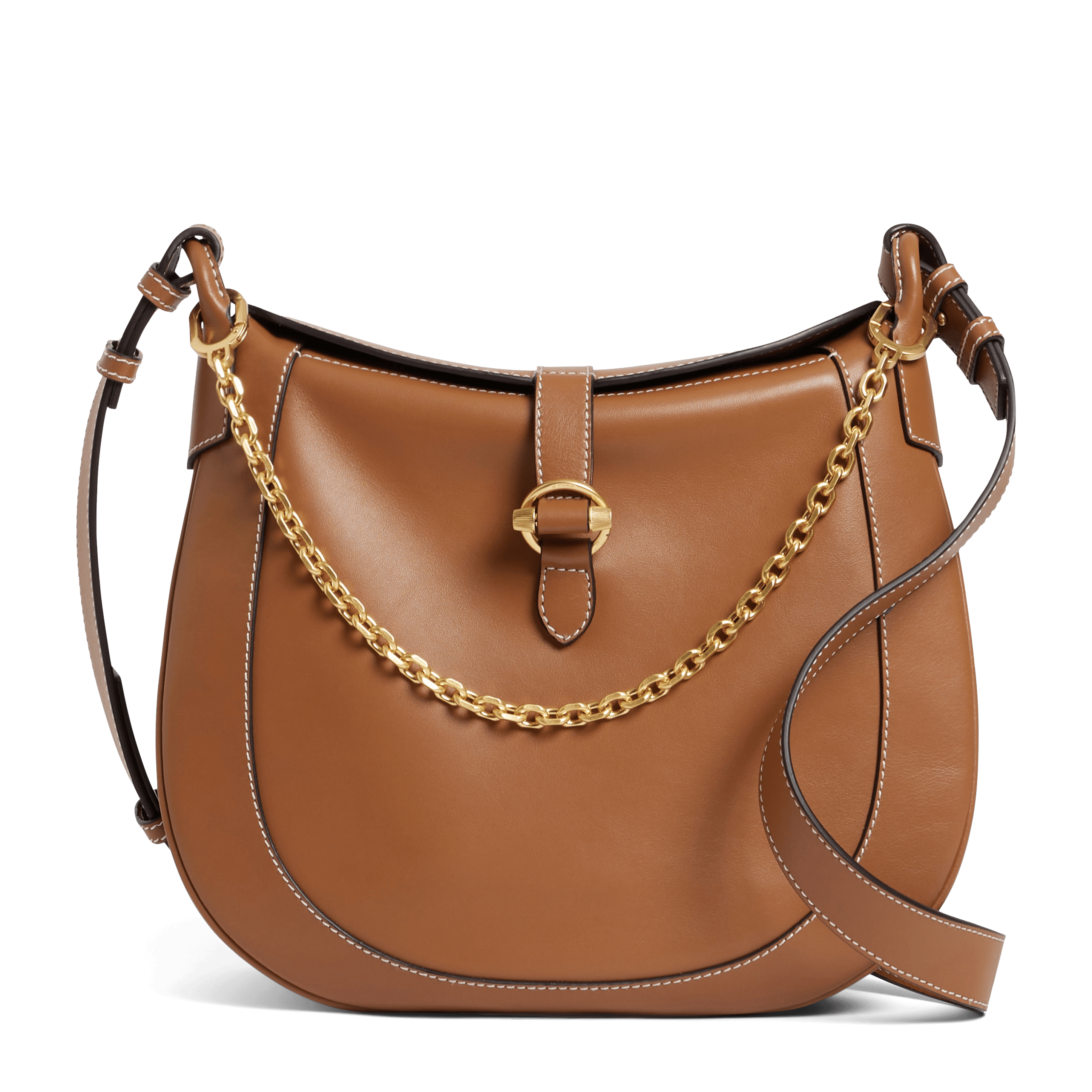 PIA - Sac bandoulière en cuir | Marron