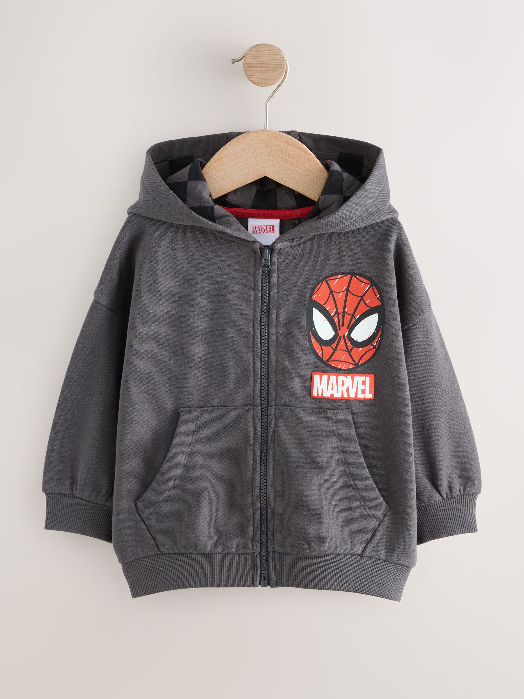 Zwart - Marvel-hoodie met ritssluiting (9mnd-8jr)