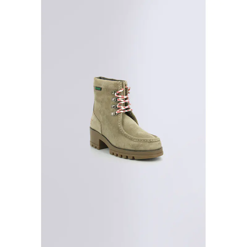 KICK HALABI BEIGE BOTTINES Cuir  Femme
