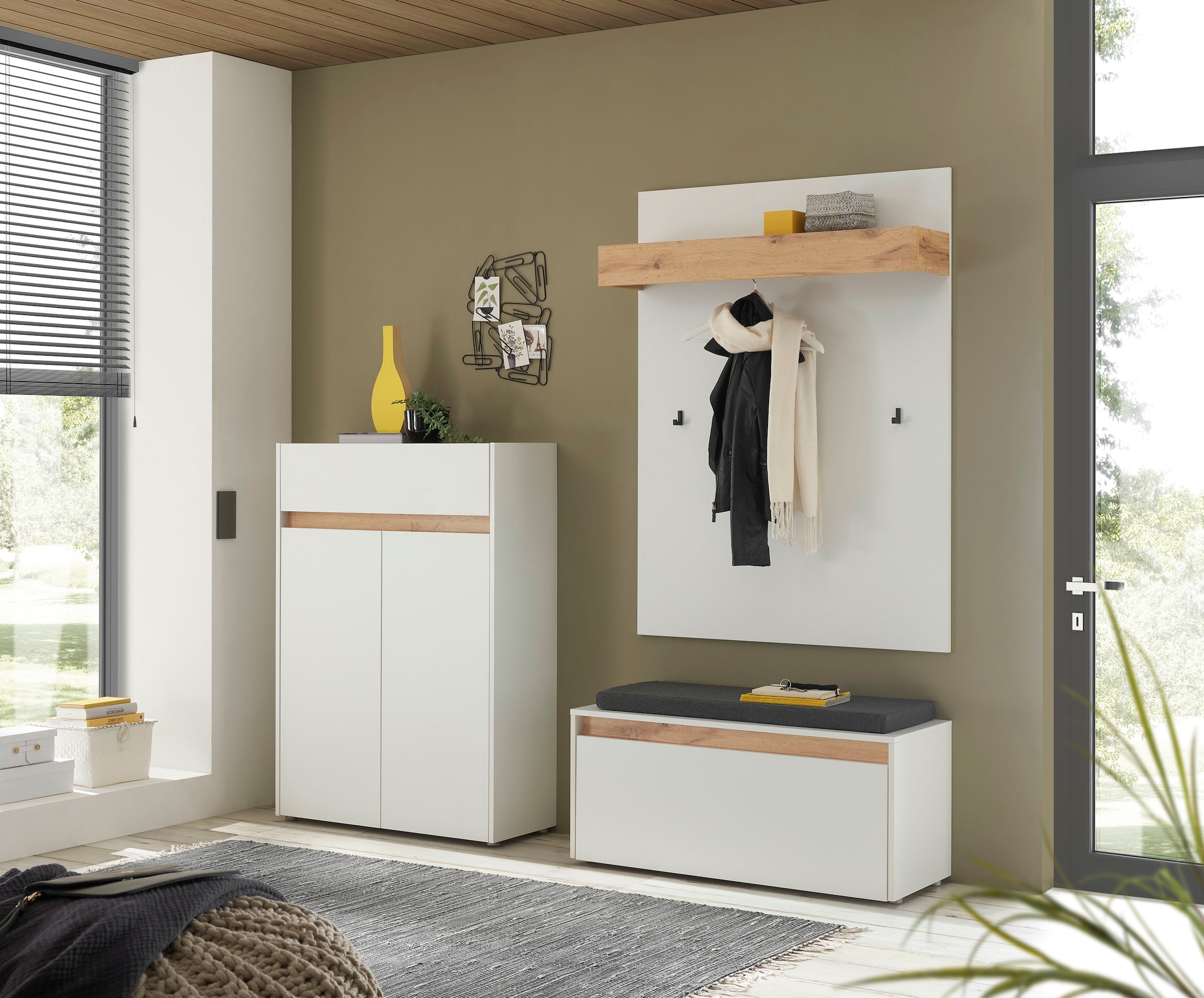 INOSIGN Garderoben-Set »City/Giron, moderne Garderobe, viel Stauraum, ca. 24 Schuhe« Set, 3 Stk. tlg.