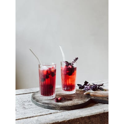 Longdrinkglas gerippt