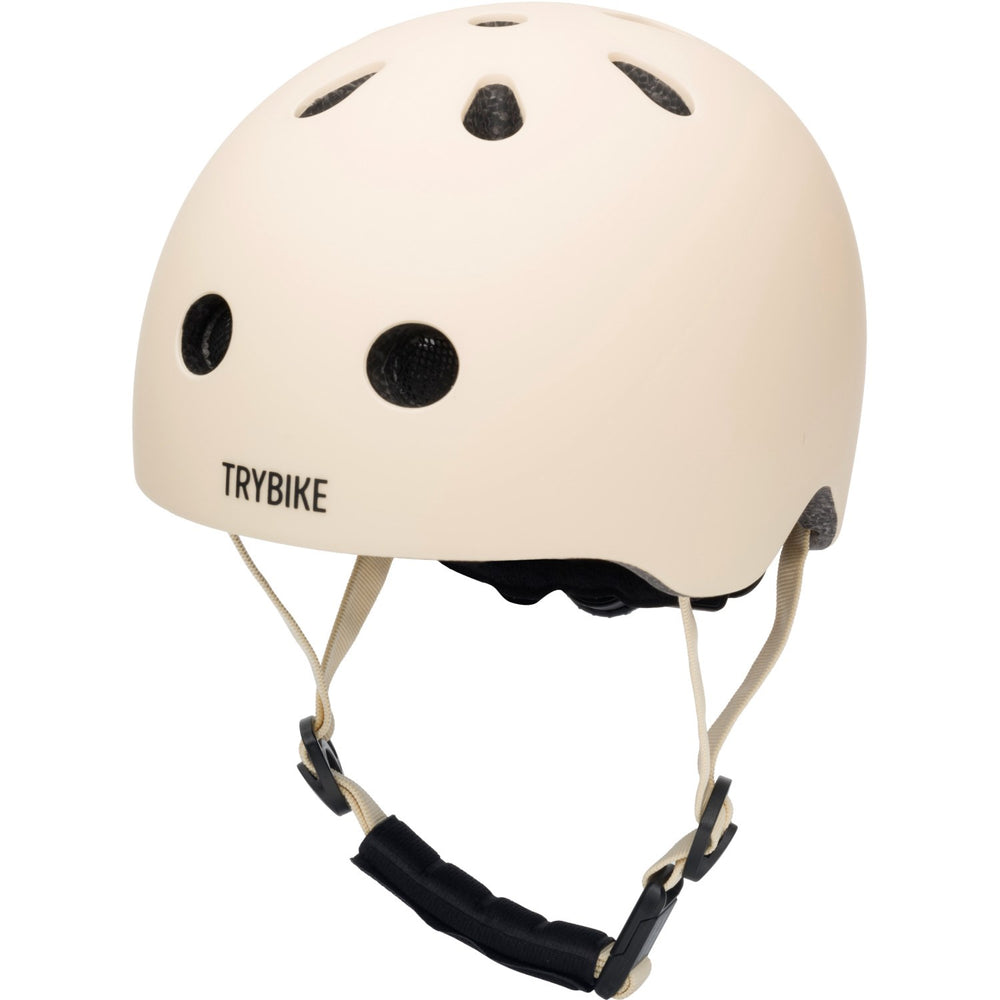 Køb Trybike Cream Cykelhjelm Med retrolook