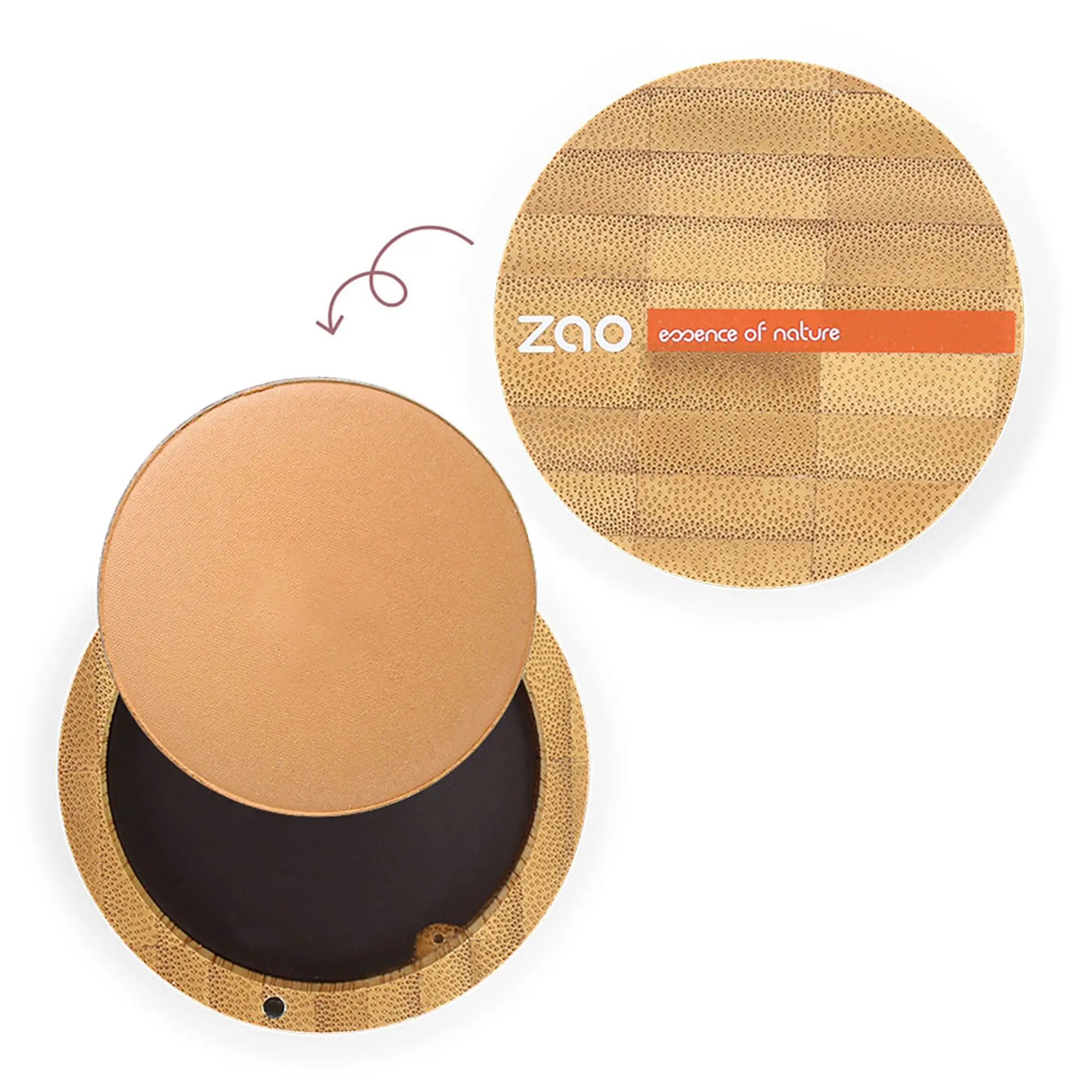 Zao Makeup - Terre cuite minérale Bio, vegan et rechargeable- Blush / Poudre Bronzante