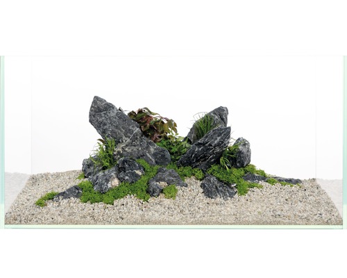 Aquariumdecoratieset Aquadeco Mini Landscape zwart voor 60 cm aquarium