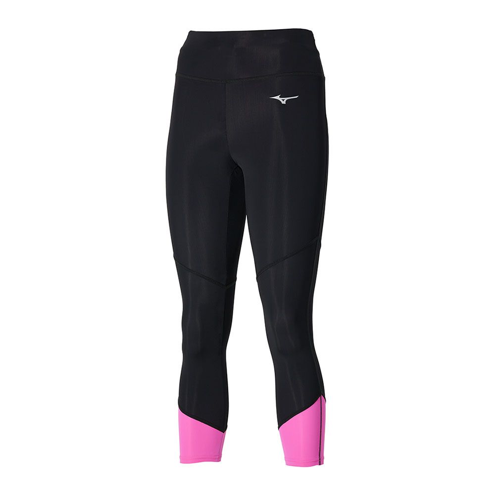 Mizuno IMPULSE CORE 3/4 - Legging Femme black/pink