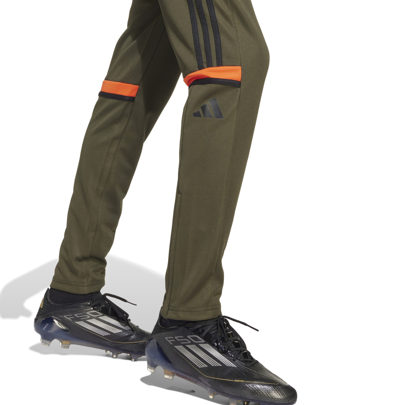 adidas Squadra 25 Trainingspak Full-Zip Kids Donkergroen Zwart Oranje