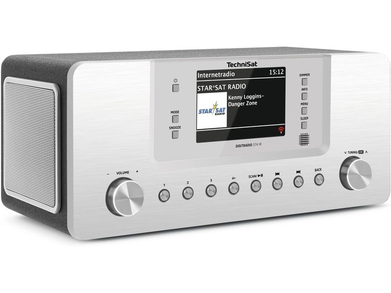 Technisat Internet Radio DigitRadio 574 IR Silber Stationäres Internet-Stereoradio