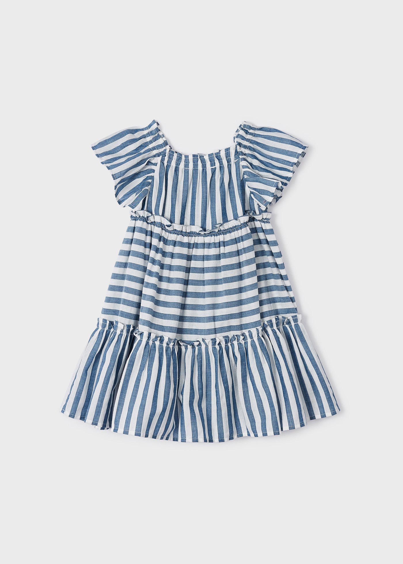 Vestido de algodão estampado para meninas