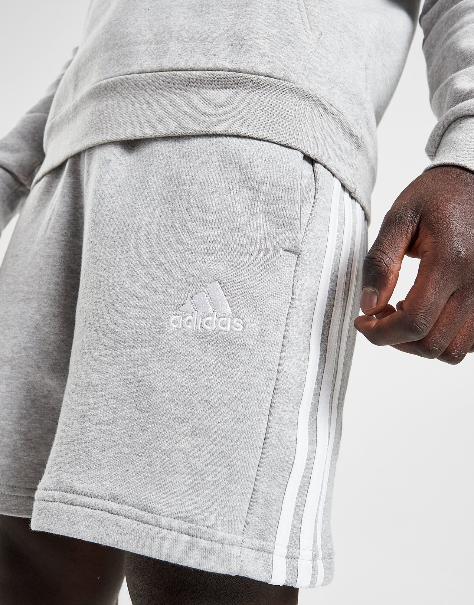 adidas Short à 3 bandes en moleton Essentials