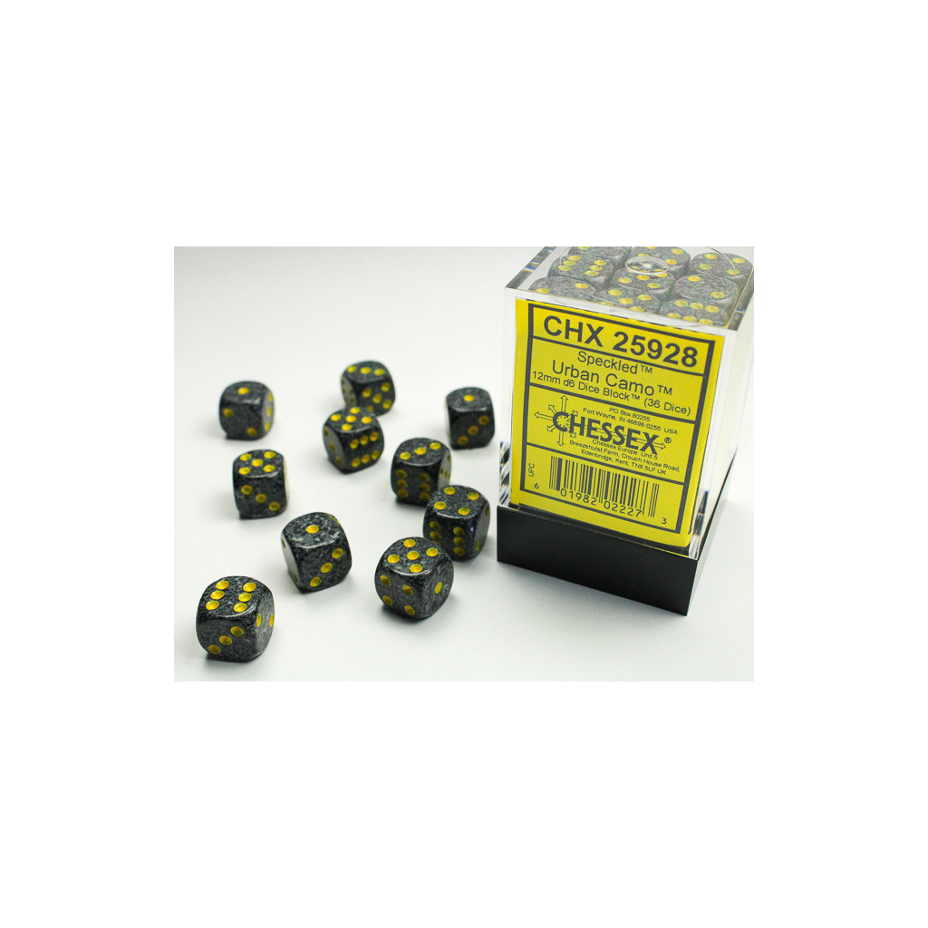 Set de 36 Dés Chessex : Speckled
