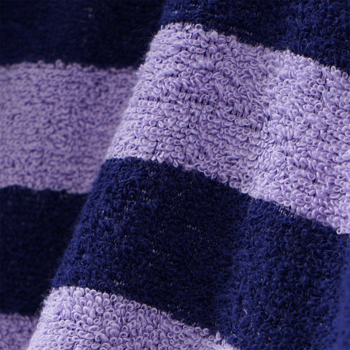 Famy Badeponcho mit Streifen dunkellila / helllila