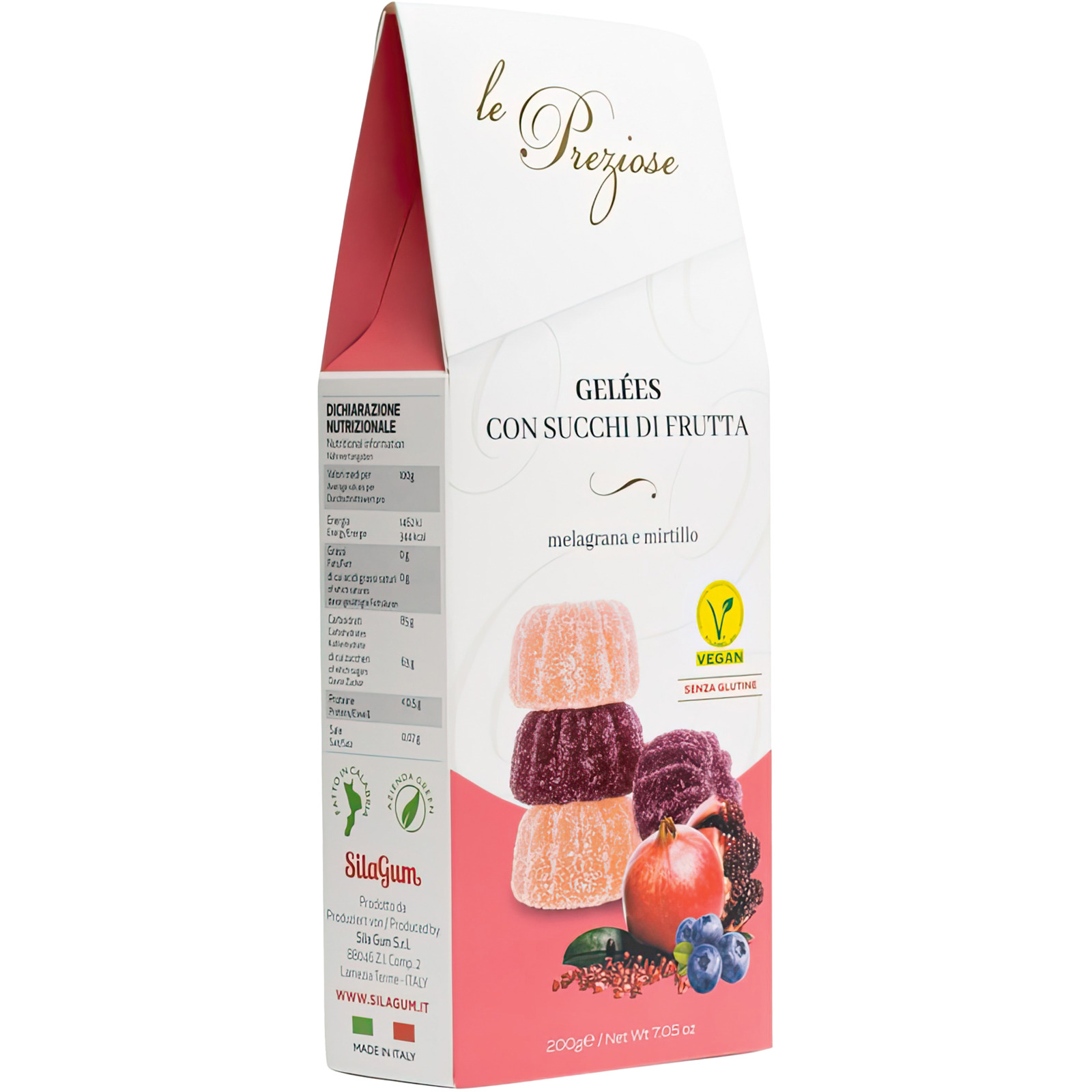 Le Preziose Melograna e Mirtillo 200 g