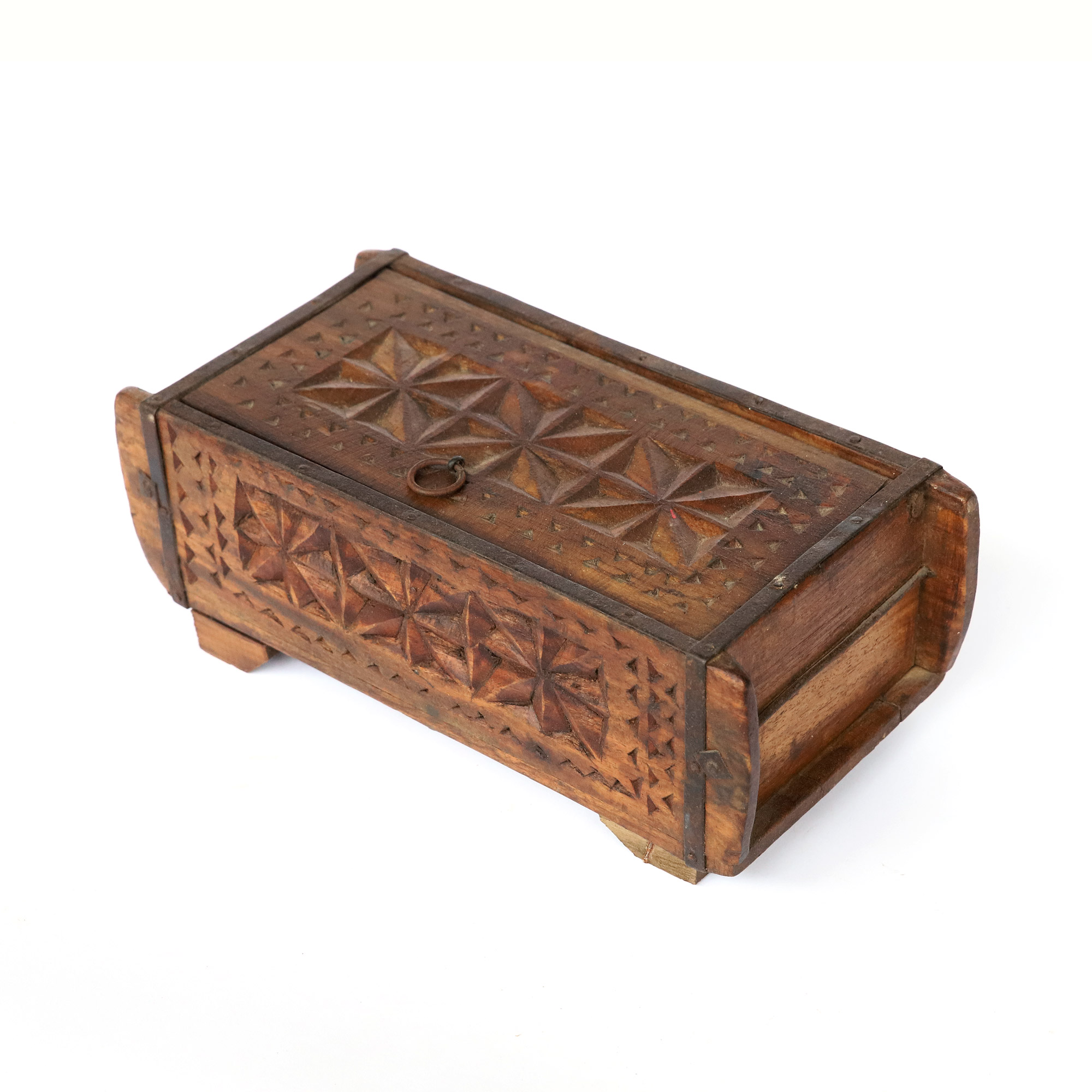 Holz-Schatulle aus Backsteinform, natur, B 32 cm, H 11 cm, L 15 cm von fischer's lagerhaus