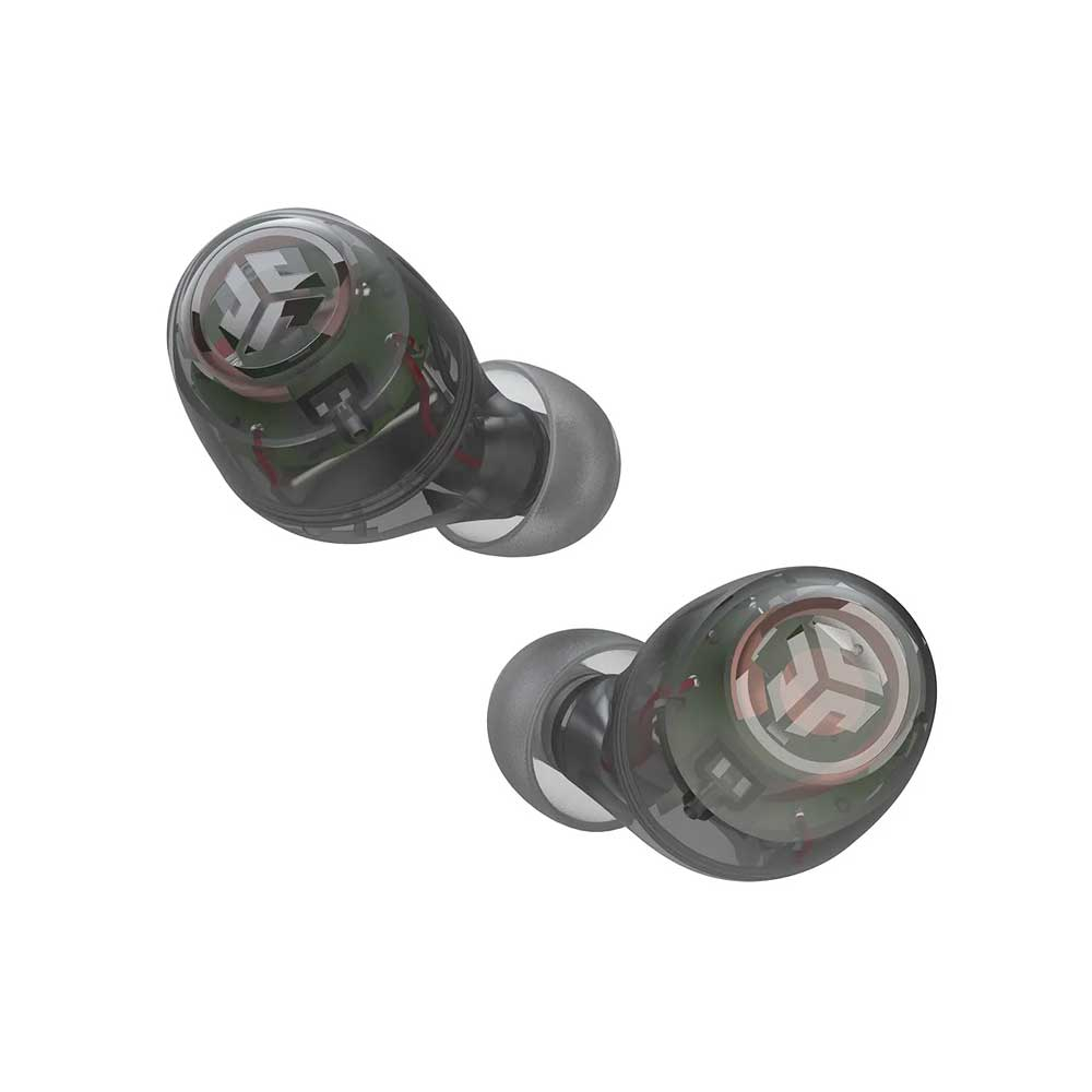 Go Air Pop Bluetooth 5.1 In-Ear Kopfhörer IPX4 Headset 350mAh Ladecase (IEUEBGAIRPOPRCLR124) - Schwarz (Transparent)