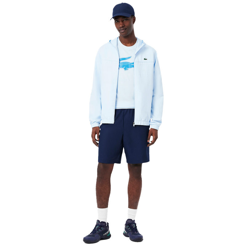 Tee-shirt Lacoste Sport logo 3D bleu ciel