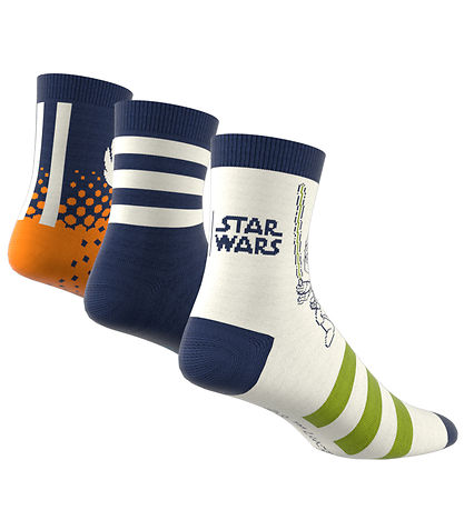 adidas Performance Strømper - 3-pak - Hvid/Bl?/Orange m. Star Wa