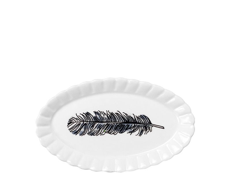Ovaal schaaltje ø14cm Feather