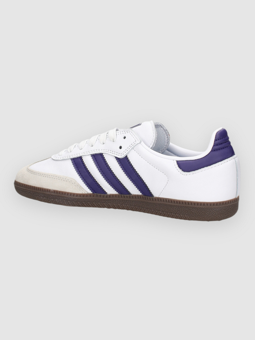 adidas Skateboarding Samba ADV Skate Shoes ftwwht/cpurpl/goldmt