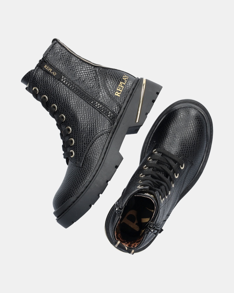 Replay Joplin Veterboots  - zwart