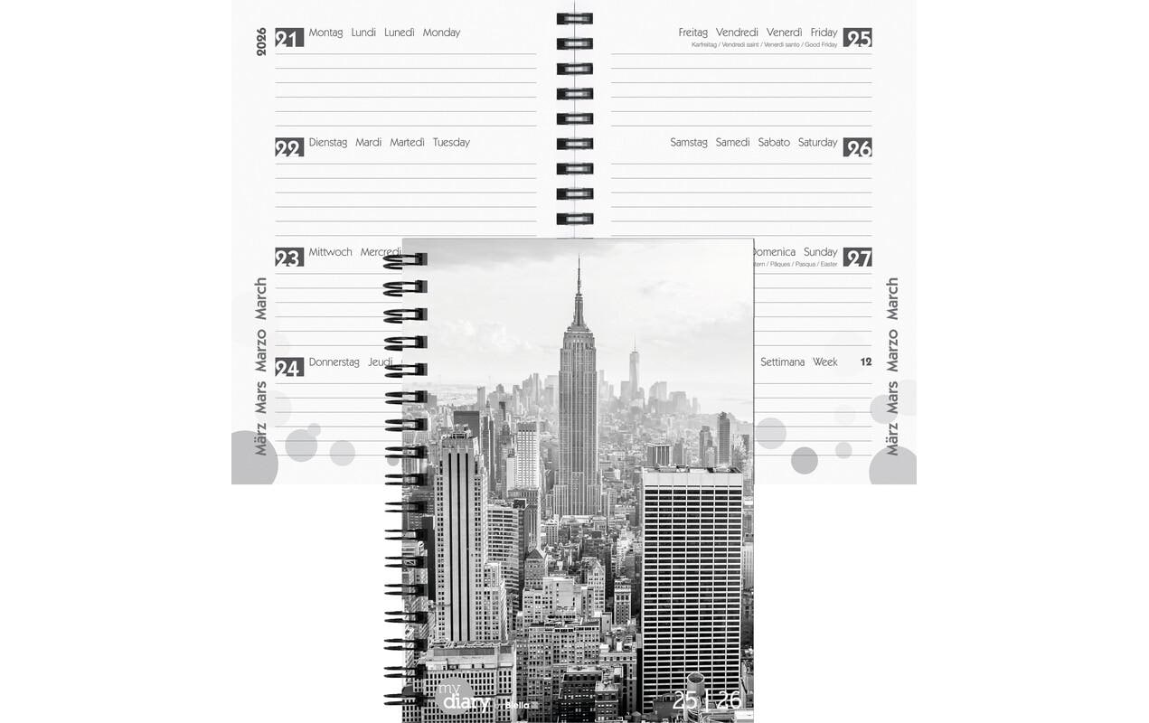 Schüleragenda Mydiary City 25/26 FSC, 3½T/1S, 12 x 16.5 cmModerner Terminplaner für Jugendliche