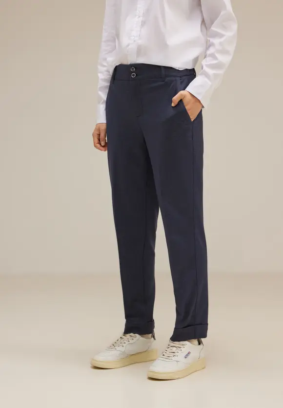 Casual Fit Chinohose - deep blue