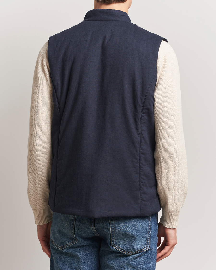 Stenströms Linen/Alcantar Vest Navy