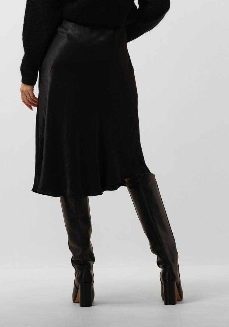 zwarte second female midirok eddy mw midi skirt