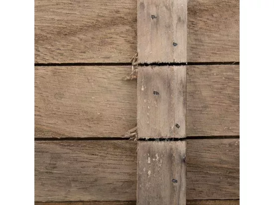 Panier en bois avec poignées marron 32x13x10,5h