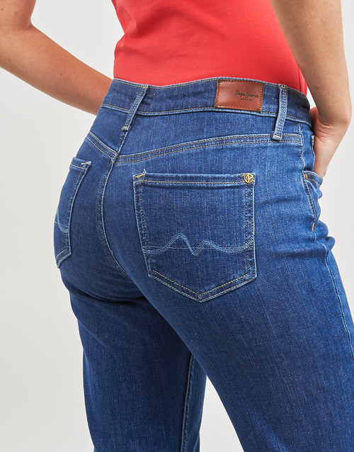 Pepe jeans - STRAIGHT JEANS HW - Bleu
