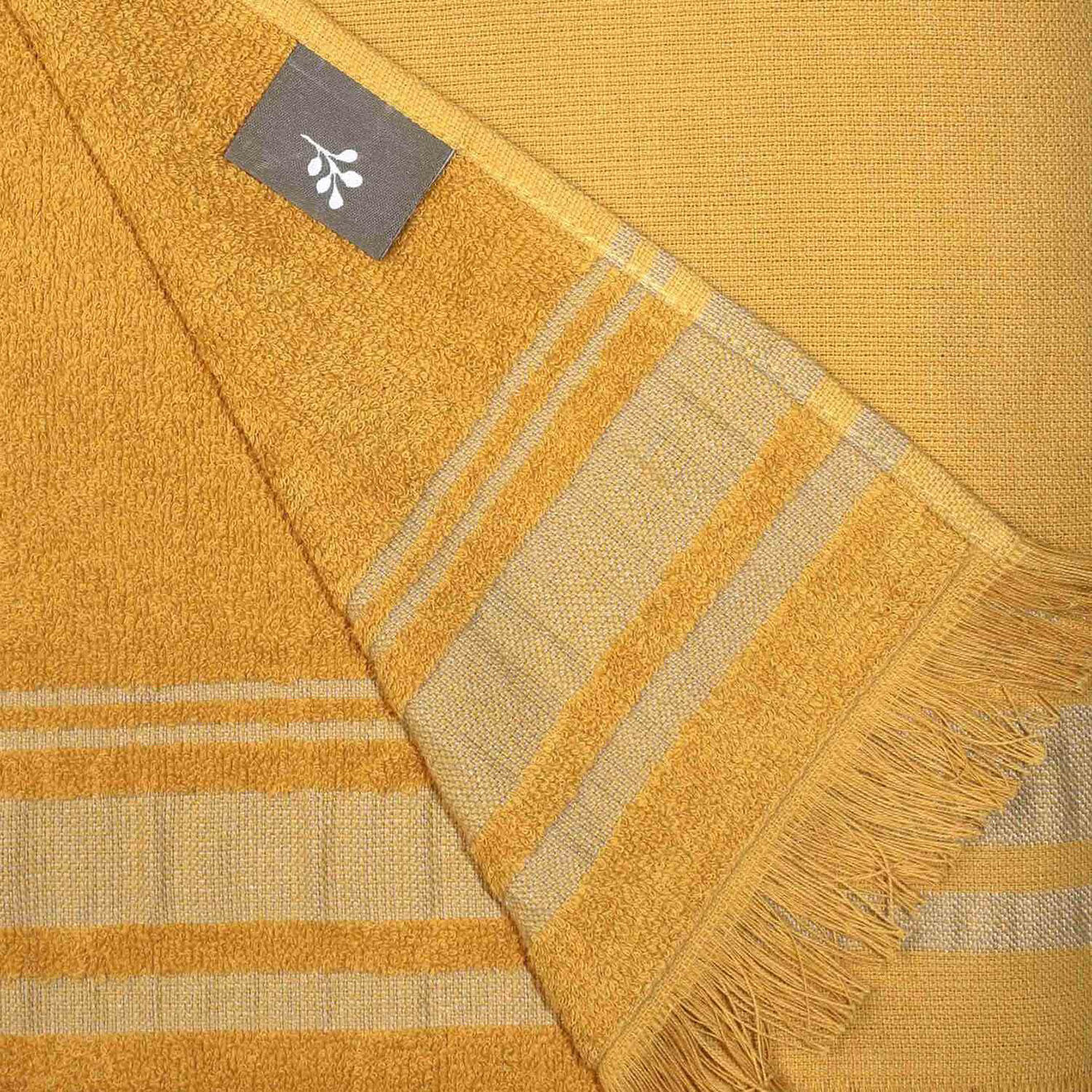 Febronie Fouta éponge Faro jaune - 100x180 cm