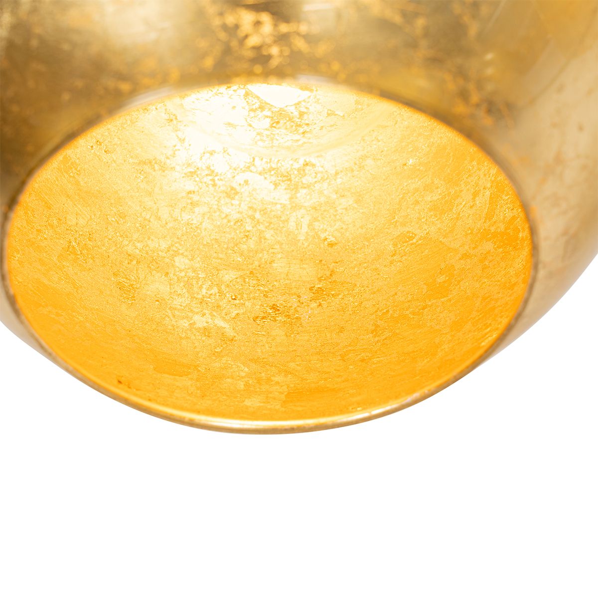 Design hanglamp zwart met goud glas 5-lichts - Bert