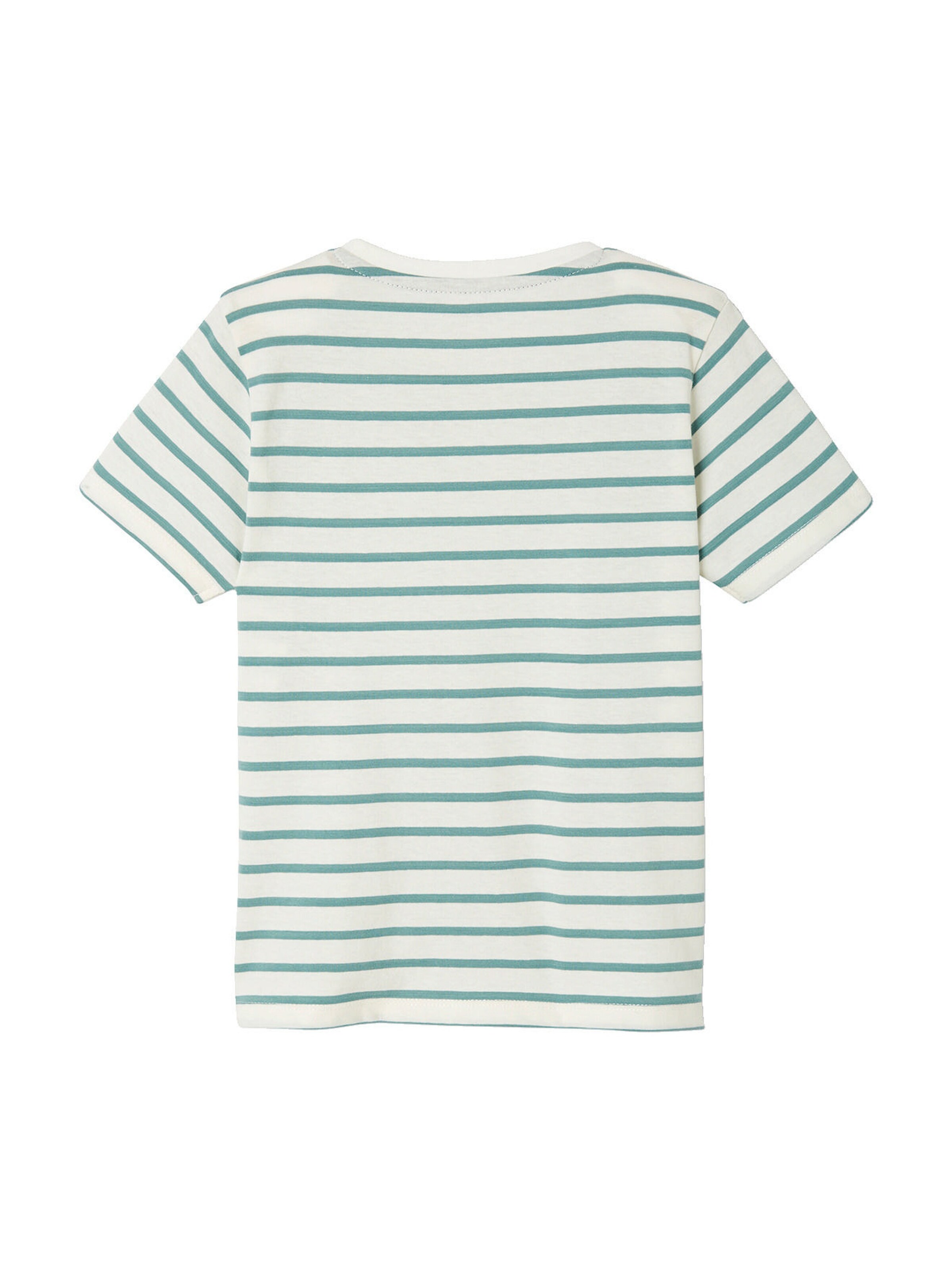 Vertbaudet Jungen T-Shirt mit Streifen aqua gestreift