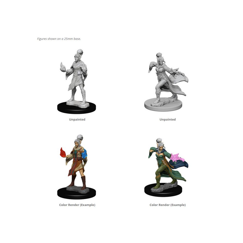 Pathfinder Deepcuts Unpainted Miniatures: Elf Female Sorcerer