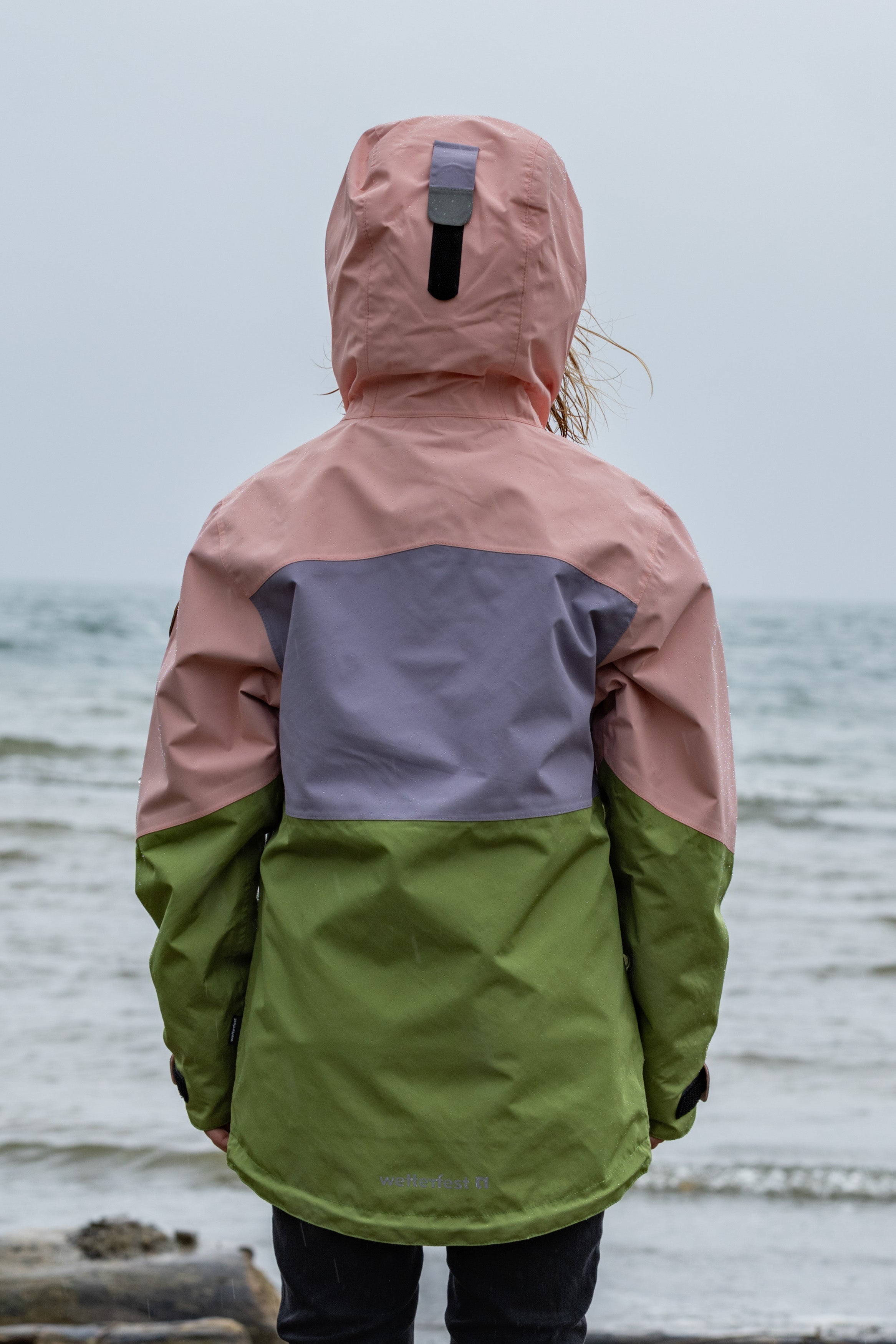 Kinder Regenjacke Wynn peaches n' cream