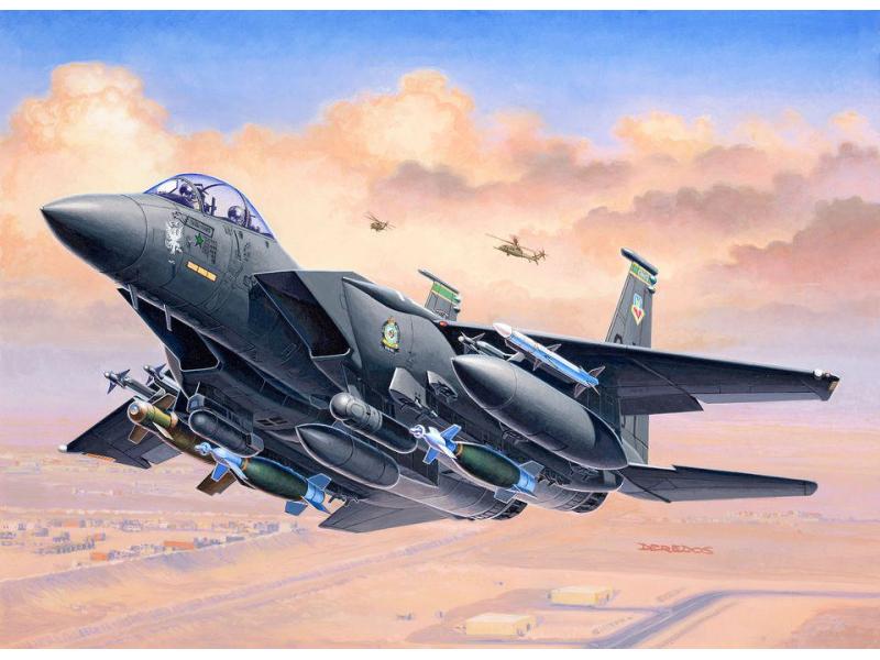 Revell Bausatz F-15E Strike Eagle & Bombs 1:144 Kunststoff Modellbausatz