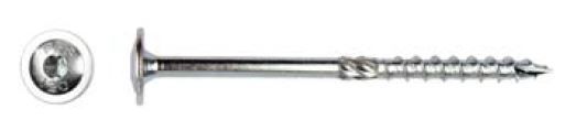 Flenskophoutschroef torx 6x60 Zn (100 stuks)